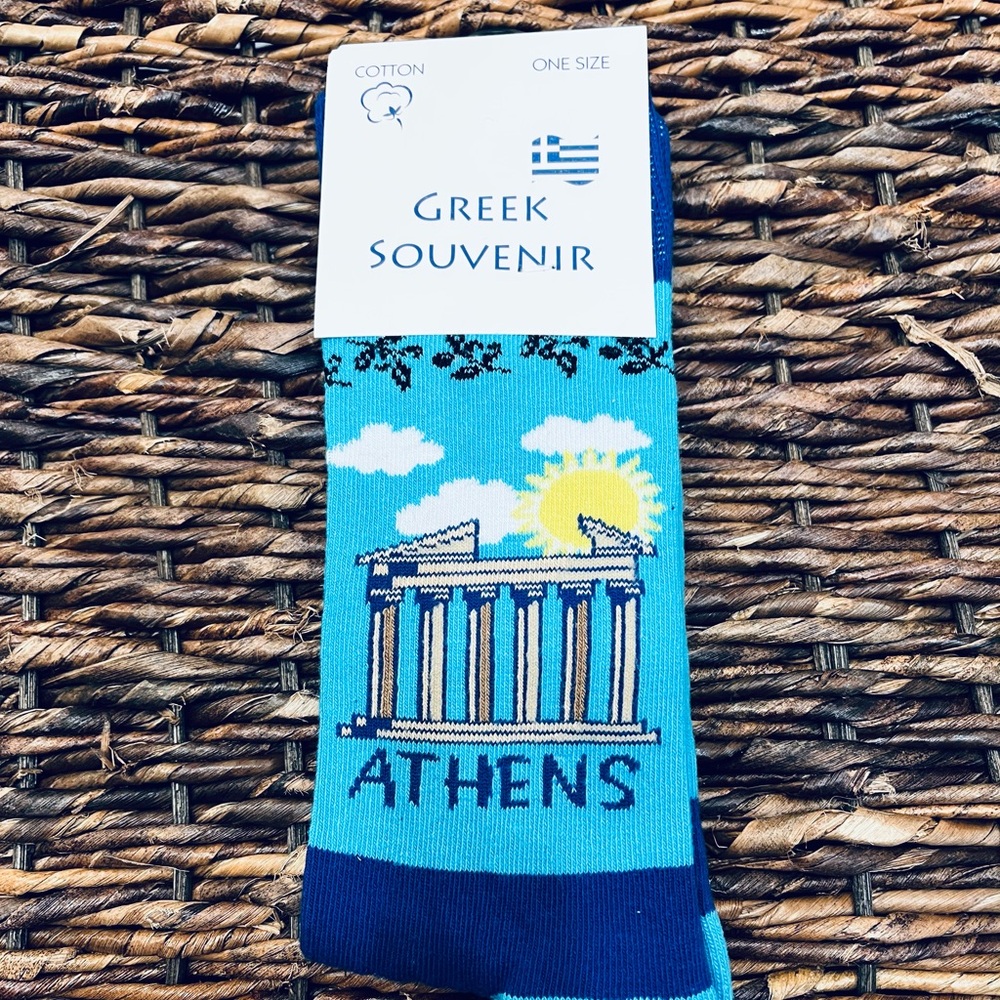 Athens Blue Socks